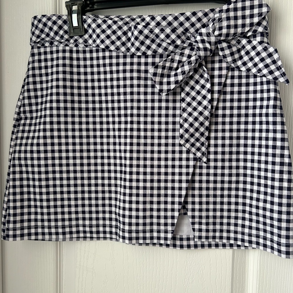 Navy Gingham Crown and Ivy Skort